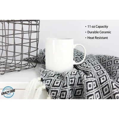 Crazy Dog Permanently On The Naughty List Mug Funny Christmas Holiday Coffee Cup - 11oz - Image 5