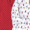 Hudson Baby Infant And Toddler Girl Long-Sleeve Cotton Dresses 2pk, Christmas Lights