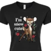 Women's - Disney - Christmas - I'm Snow Cute Fitted Graphic T-Shirt