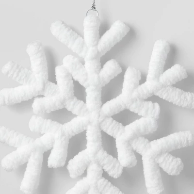 Yarn-Wrapped Snowflake Christmas Tree Ornament White - Wondershop⢠- Image 2