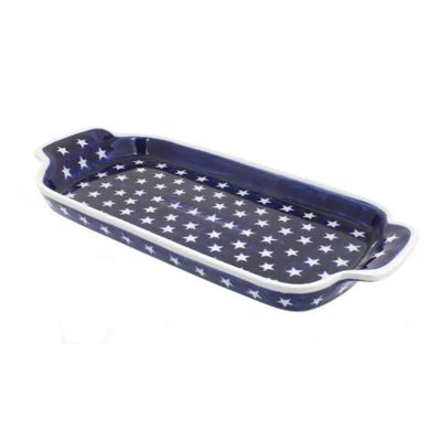 Blue Rose Polish Pottery 1282 Zaklady Bread Tray - Image 13