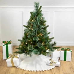 Northlight Pre-Lit Full Ashcroft Cashmere Pine Artificial Christmas Tree - 3' - Clear AlwaysLit Lights