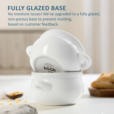 French Onion Soup Crocks, 18 Oz, Set Of 4 - Image 3