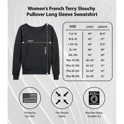 Women's - Disney - Princess Christmas Grid Lightweight French Terry Wide Neck Long Sleeve Graphic Shirt - Image 4