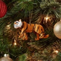 Faux Fur Tiger Christmas Tree Ornament - Wondershop™