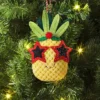 5" Christmas Fabric Pineapple Fruit Ornament - Wondershop™