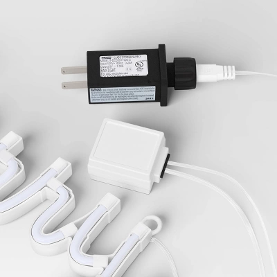 LED Battery Operated Christmas Neon Merry Hangable Sign Red - Wondershop™ - Image 3