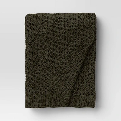 50"x60" Chenille Knit Throw Pillow - Threshold™ - Image 5