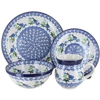 Blue Rose Polish Pottery Ceramika Artystyczna Dinnerware (16 PC) - Image 19