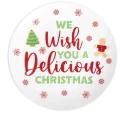 Gallerie II 6" Christmas Cute Humor Decorative Serving Plates Set Of 2