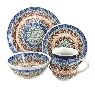 Blue Rose Polish Pottery Ceramika Artystyczna Dinnerware (16 PC) - Image 3