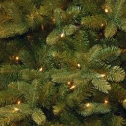 National Tree Company Pre-lit Feel Real Downswept Douglas Fir Artificial Christmas Tree With Dual Color LED Lights