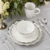 Certified International 16pc Dinnerware Set Regency Silver