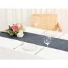 Unique Bargains Daily Home Decoration Long Faux Linen Table Runner Solid Color 1 Pack