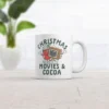Crazy Dog Christmas Movies And Cocoa Mug Funny Sarcastic Xmas Graphic Novelty Cup-11oz