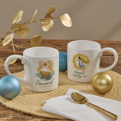 Split P Angels Among Us Spiritual Gold Mug Set Of 4 - Image 4