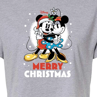 Women's - Disney - Merry Christmas Cropped Graphic T-Shirt