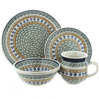 Blue Rose Polish Pottery Ceramika Artystyczna Dinnerware (16 PC) - Image 16