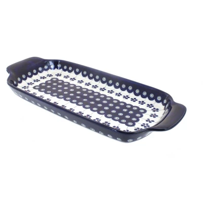 Blue Rose Polish Pottery 1282 Zaklady Bread Tray - Image 4