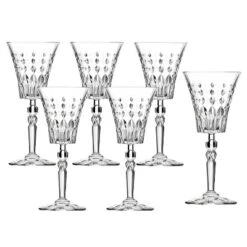 Lorren Home Trends Marilyn Set Of 6 White Wine