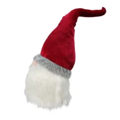 Northlight Gnome With Bendable Glitter Velvet Hat Christmas Decoration - 23"