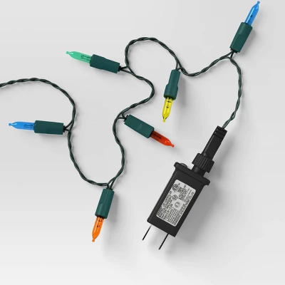 50ct LED Battery Operated Hybrid Miniature String Lights With Green Wire - Wondershop™ - Image 3