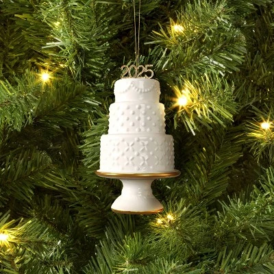 Christmas Ceramic Wedding Cake Ornament - Wondershopâ˘