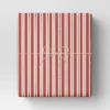 30” 20 Sq Ft Christmas Roll Wrap Red/White/Silver Stripes - Wondershop™
