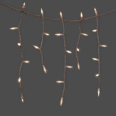 300ct Incandescent Mini Christmas Icicle Lights With White Wire - Wondershop™ - Image 6