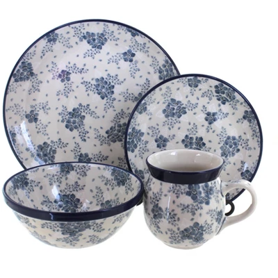 Blue Rose Polish Pottery Ceramika Artystyczna Dinnerware (16 PC) - Image 6