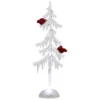 Northlight LED Lighted Acrylic Icicle Tree With Cardinals Christmas Decoration - 14"