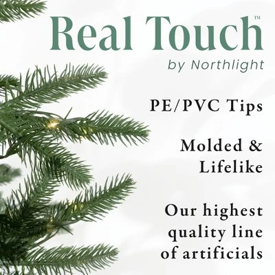 Northlight Real Touch™️Pre-Lit Full Minnesota Balsam Fir Artificial Christmas Tree - 6.5' - Warm White LED - Image 5