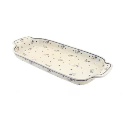 Blue Rose Polish Pottery 1282 Zaklady Bread Tray