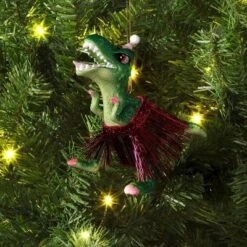 Christmas Tinsel Skirt Dino Ornament - Wondershopâ˘