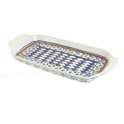 Blue Rose Polish Pottery 1282 Zaklady Bread Tray - Image 3