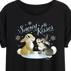 Women's - Disney - Christmas - Snowy Bunny Kisses Oversized Graphic T-Shirt