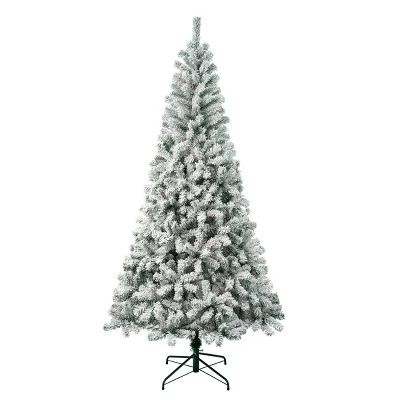National Tree Company First Traditions Unlit Flocked Acacia Hinged Artificial Christmas Tree - Image 4