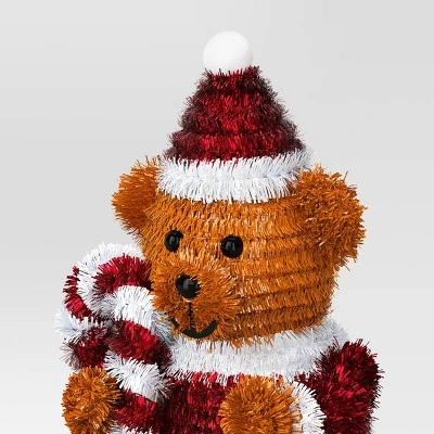 Christmas Tinsel Teddy Bear - Wondershop™ - Image 2