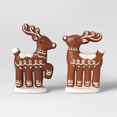 2pk Christmas Ceramic Gingerbread Decor - Wondershop™ - Image 4