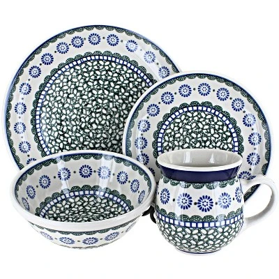 Blue Rose Polish Pottery Ceramika Artystyczna Dinnerware (16 PC) - Image 17
