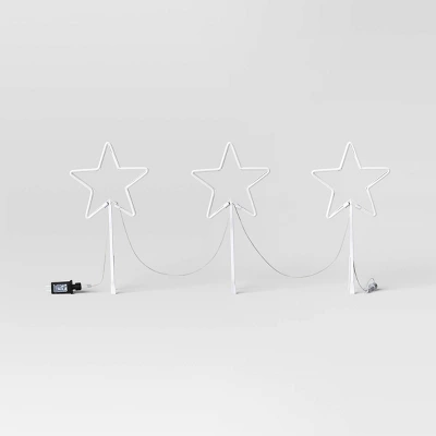 3pc Christmas LED Neon Star Novelty Pathway Marker - Wondershop™ - Image 2
