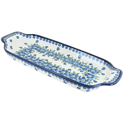 Blue Rose Polish Pottery 1282 Zaklady Bread Tray - Image 8