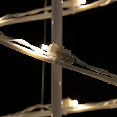 Northlight LED Lighted Spiral Outdoor Christmas Trees - 3' And 4' - Warm White Lights - Set Of 2 - Image 6