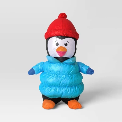 3'x4' Christmas Indoor/Outdoor Lighted Inflatable Penguin In Puffer Jacket - Wondershop⢠- Image 2