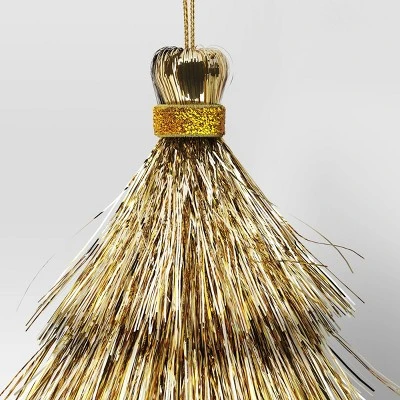 3' 5" Christmas Mini Tassel Ornament Set Champagne - Wondershop™ - Image 2